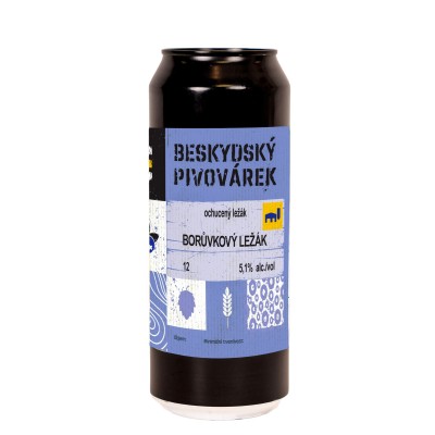 Borůvkový ležák 0,5 l plech