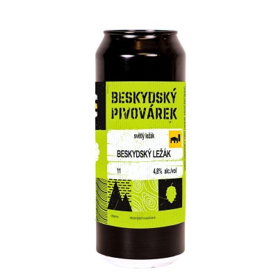 Beskydský ležák 0,5l plech