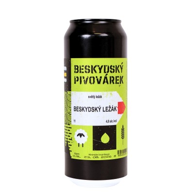Beskydský ležák 0,5l plech