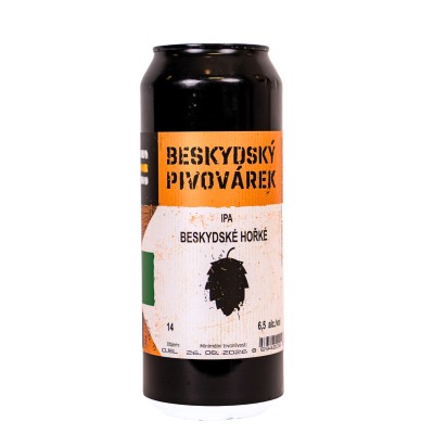 Beskydské hořké 0,5 l plech